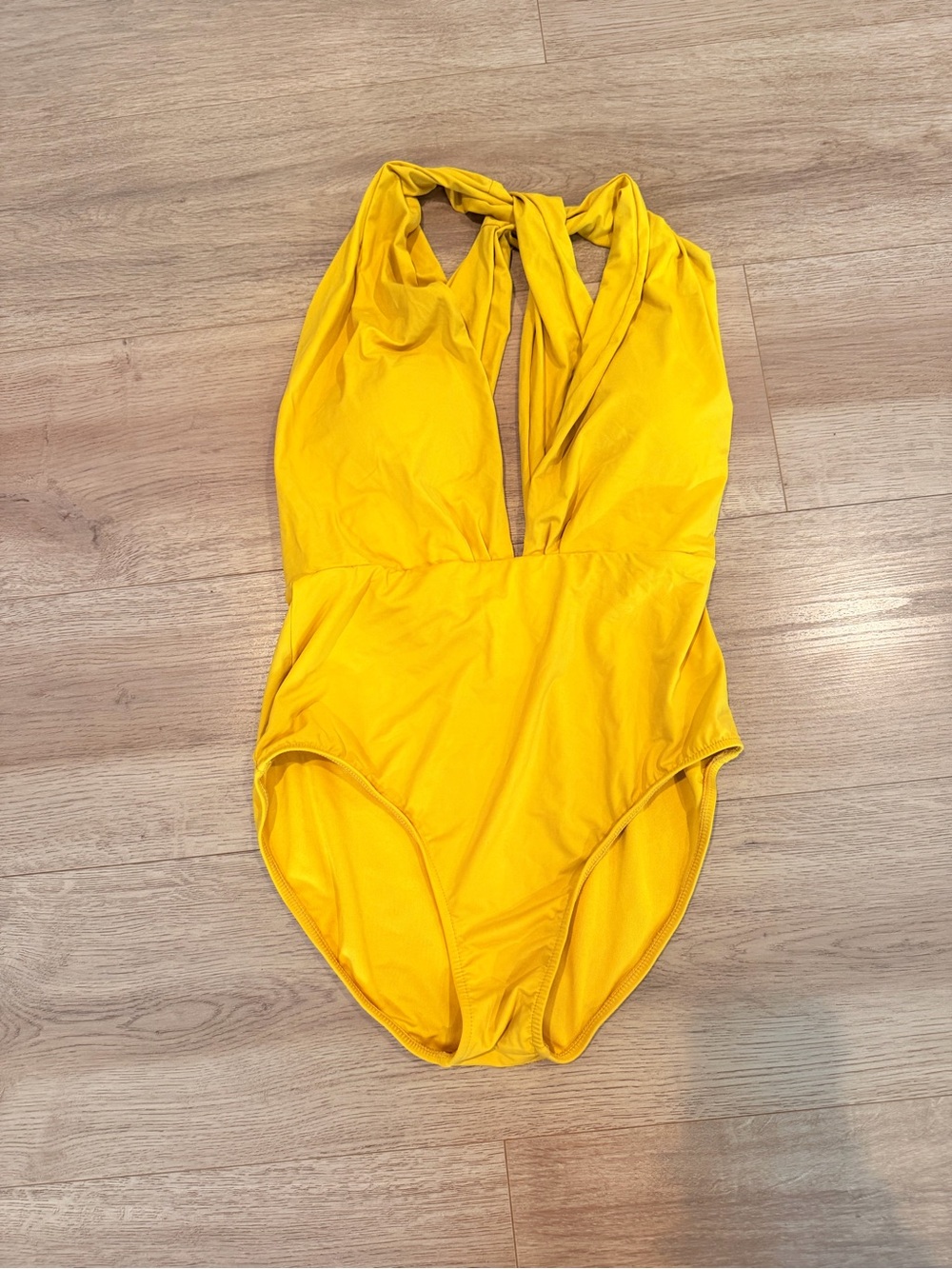 Beach Joy Yellow One-Piece Swimsuit